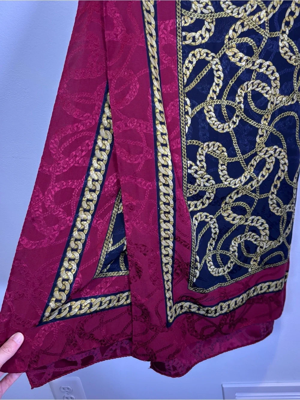 Vintage Anne Klein Silk Scarf